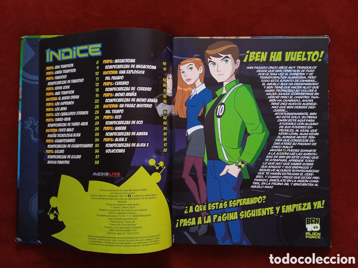 Libros de segunda mano: Libro Ben 10 .Alien Force. 2010. - Foto 2