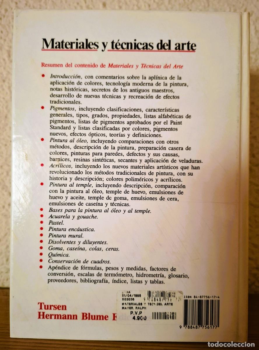Libros de segunda mano: 4 Contraportada del libro Materiales y Tecnicas del Arte - Foto 4