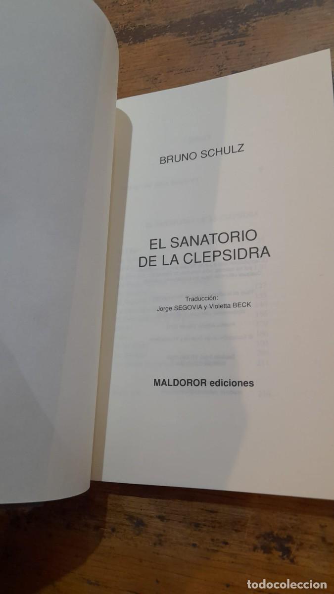 Libros de segunda mano: EL SANATORIO DE LA CLEPSIDRA, Bruno Schulz &iexcl;PRIMERA EDICI&Oacute;N! - Foto 2