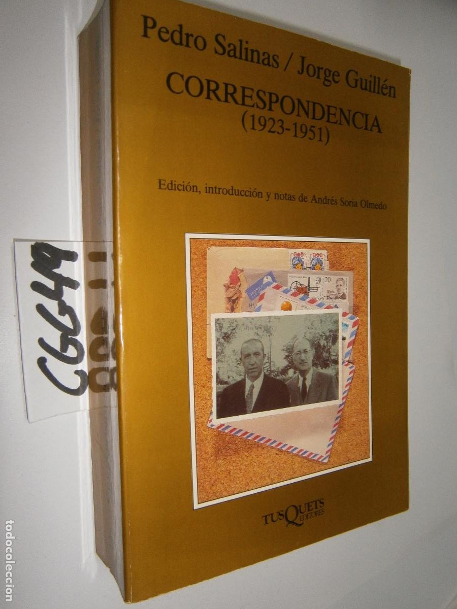 Libros de segunda mano: CORRESPONDENCIA (PEDRO SALINAS Y JORGE GUILLEN) - Foto 1