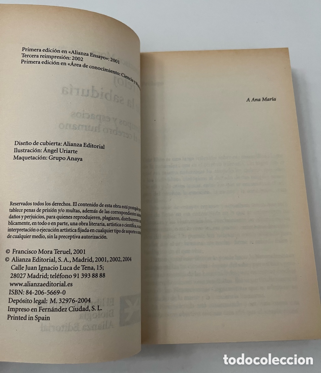 Libros de segunda mano: Libro El reloj de la sabidur&iacute;a: Tiempos y espacio en el cerebro - Foto 4