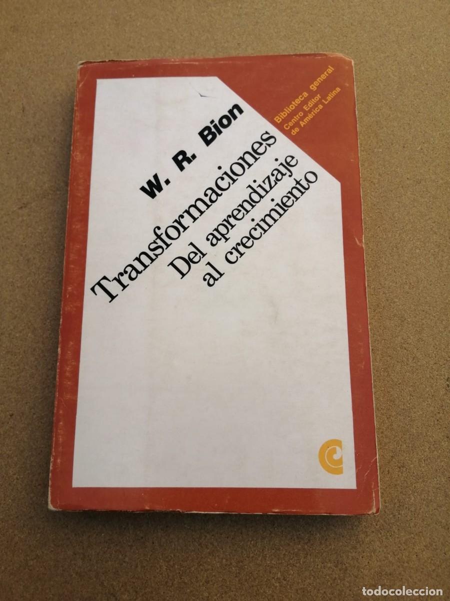 Libros de segunda mano: TRANSFORMACIONES DEL APRENDIZAJE AL CRECIMIENTO (W. R. BION) - Foto 1