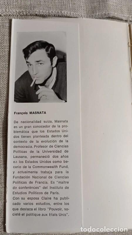 Libros de segunda mano: &rdquo;Poder Blanco y Rebeli&oacute;n Negra&rdquo; Fran&ccedil;ois Masnata (Par&iacute;s 1969) - Foto 2