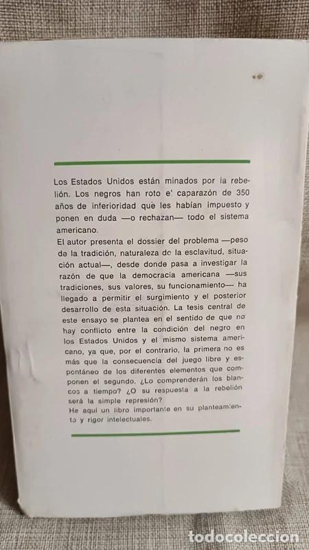 Libros de segunda mano: &rdquo;Poder Blanco y Rebeli&oacute;n Negra&rdquo; Fran&ccedil;ois Masnata (Par&iacute;s 1969) - Foto 5