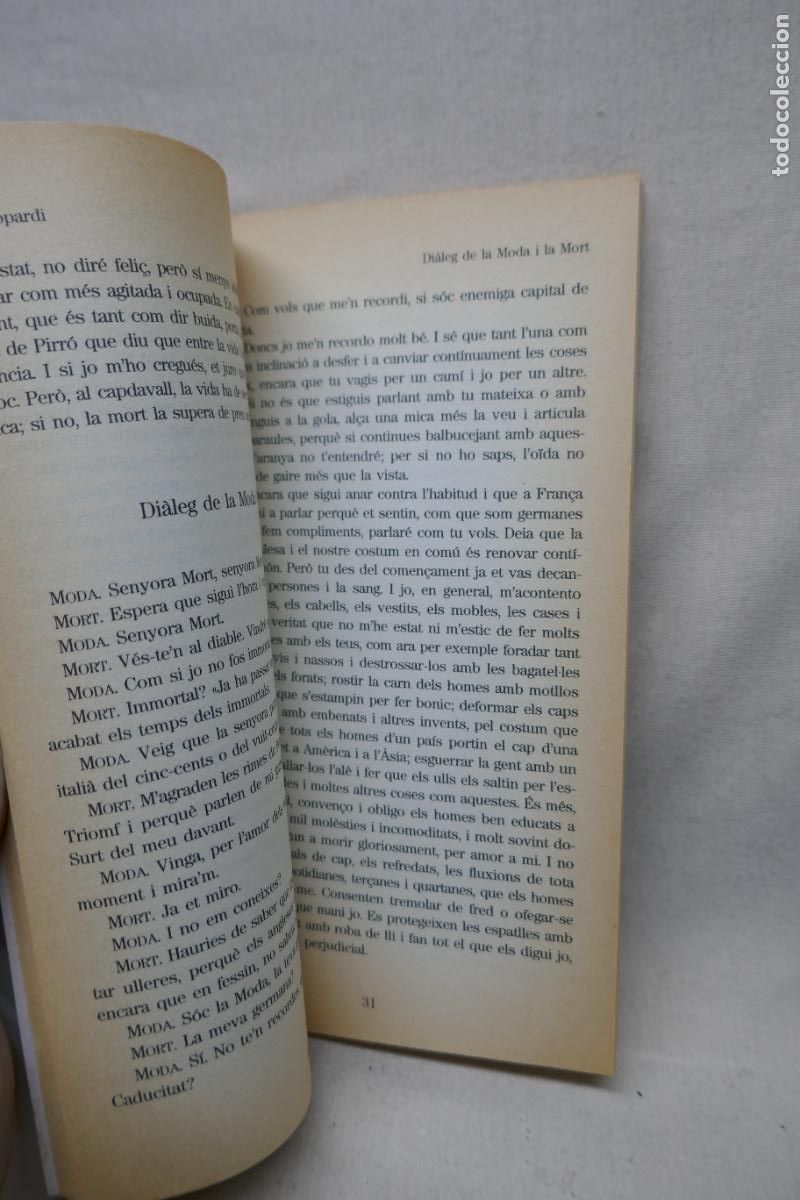 Libros de segunda mano: OPERETES MORALS - GIACOMO LEOPARDI - DIARI BARCELONA - Foto 8