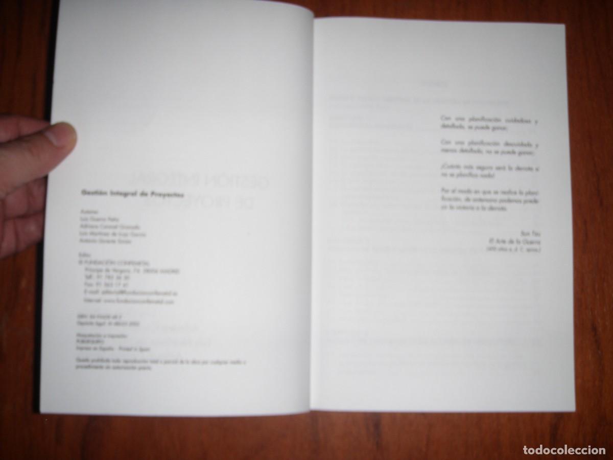Libros de segunda mano: GESTI&Oacute;N INTEGRAL DE PROYECTOS FC EDITORIAL - Foto 3