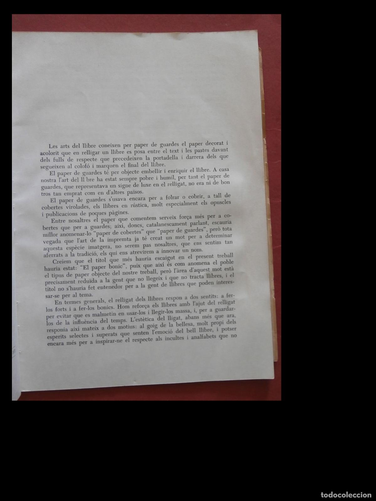 Libros de segunda mano: El Paper de Guardes. Joan Amades - Foto 6