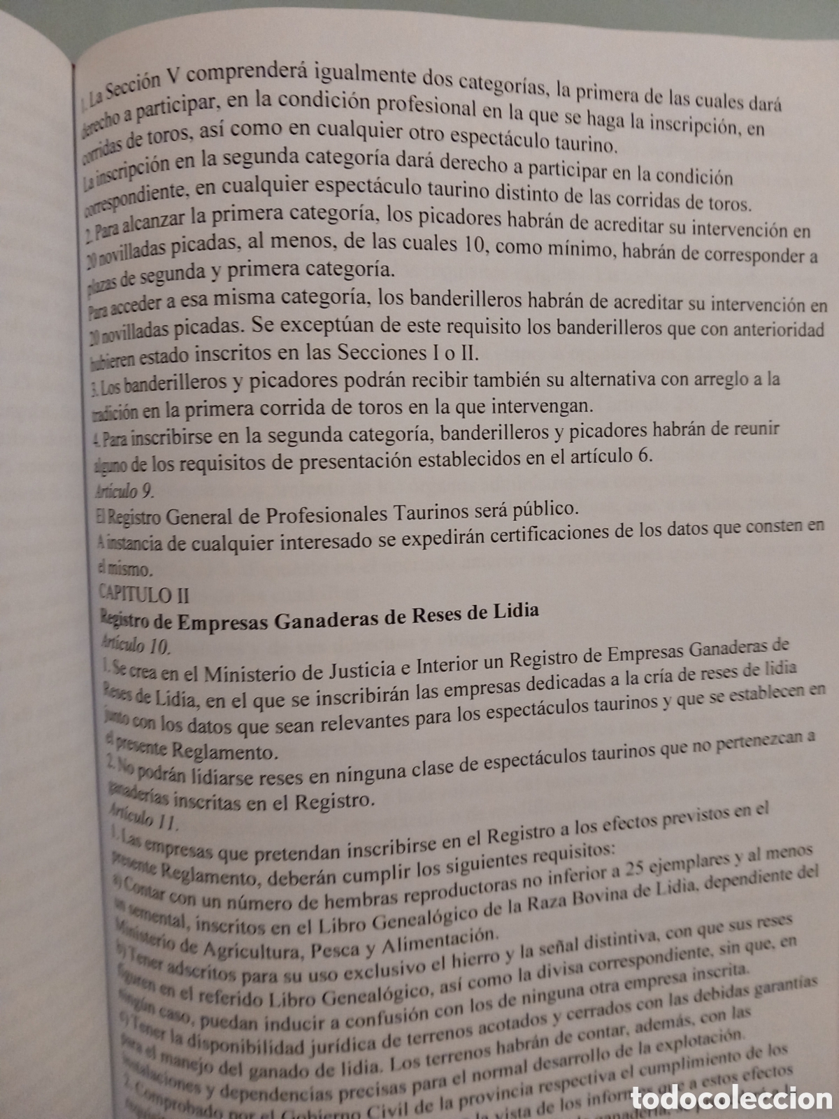 Libros de segunda mano: Reglamento Taurino 1996 - Foto 5