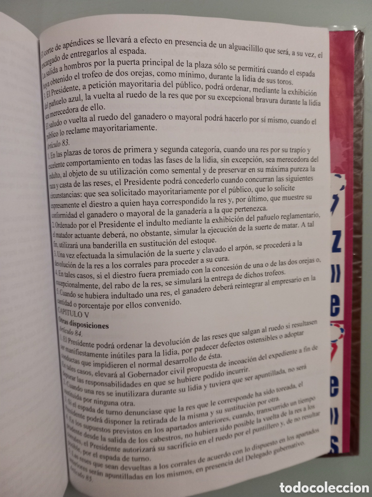 Libros de segunda mano: Reglamento Taurino 1996 - Foto 6