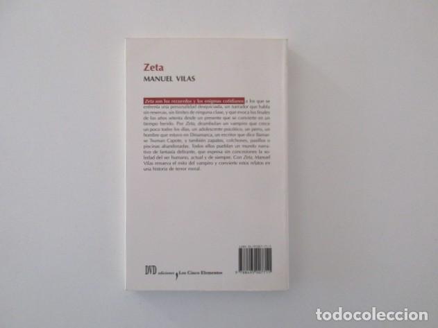 Libros de segunda mano: MANUEL VILAS - ZETA - PRIMERA EDICI&Oacute;N 2002 - EDICIONES DVD LOS CINCO ELEMENTOS - Foto 2