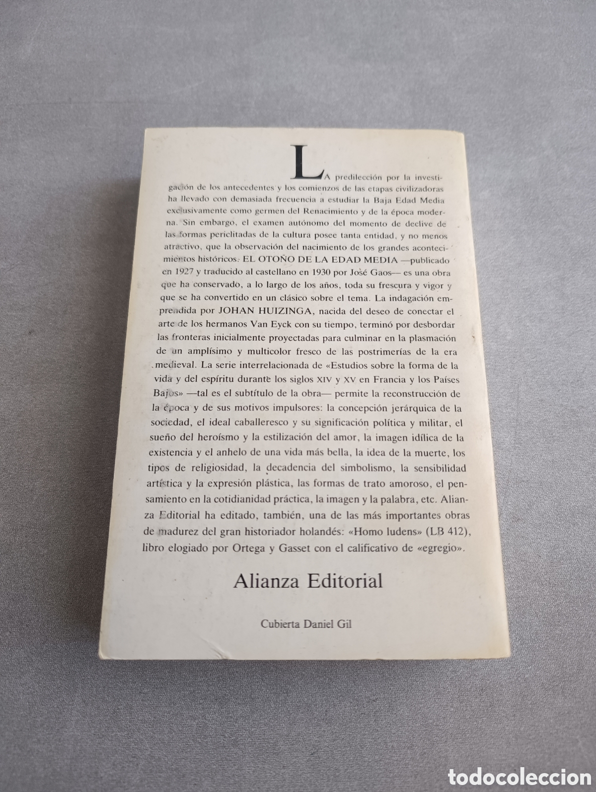 Libros de segunda mano: El oto&ntilde;o de la Edad Media. Johan Huizinga. - Foto 3
