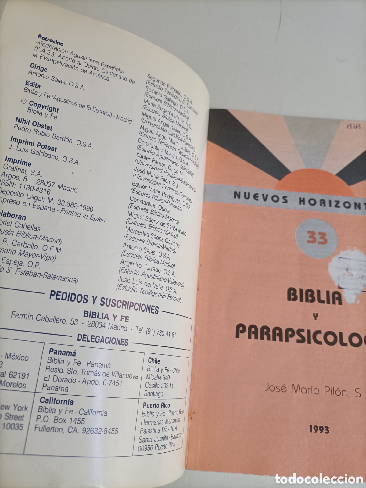 Libros de segunda mano: Biblia y parapsicolog&iacute;a Jos&eacute; Mar&iacute;a Pilon - Foto 6
