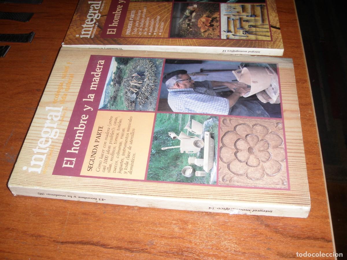 Libros de segunda mano: DOS LIBROS EL HOMBRE Y LA MADERA RAROS - Foto 2