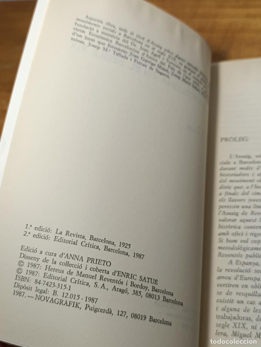 Libros de segunda mano: Els Moviments Socials a Barcelona - Revent&oacute;s - Foto 5