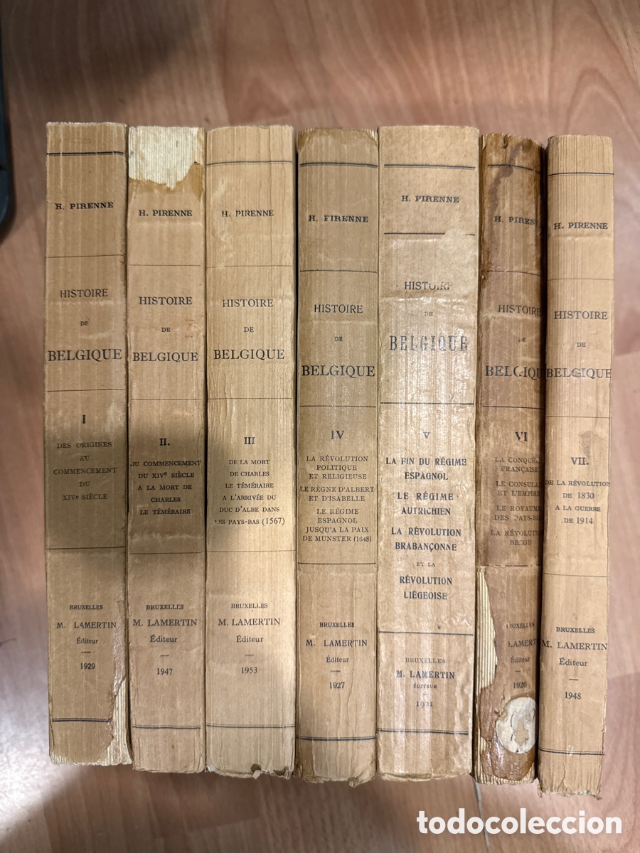 Libri di seconda mano: PIRENNE, H. Histoire de Belgique: (7 tomos)