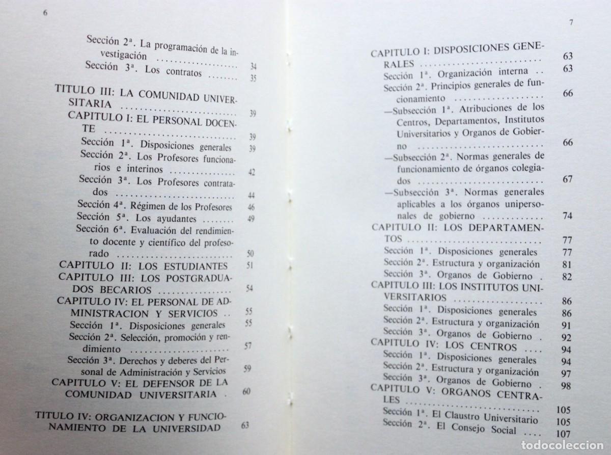 Libros de segunda mano: ESTAUTO DE LA UNIVERSIDAD DE LE&Oacute;N. 1991. - Foto 4
