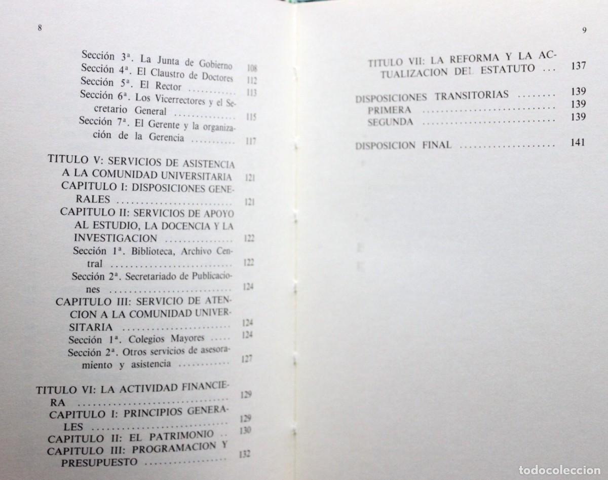 Libros de segunda mano: ESTAUTO DE LA UNIVERSIDAD DE LE&Oacute;N. 1991. - Foto 5