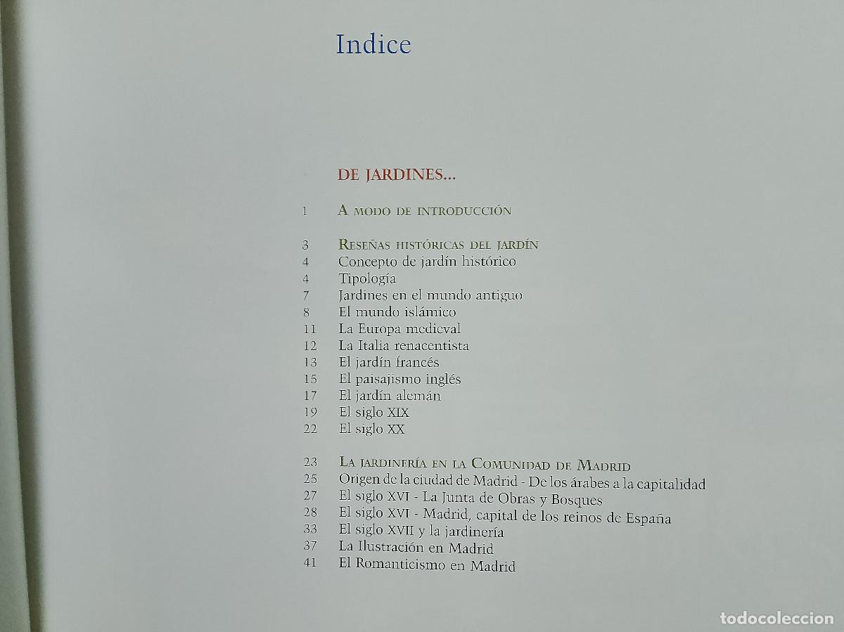 Libros de segunda mano: VV.AA.: De jardines y de hombres (Comunidad de Madrid. 1998) - Foto 3