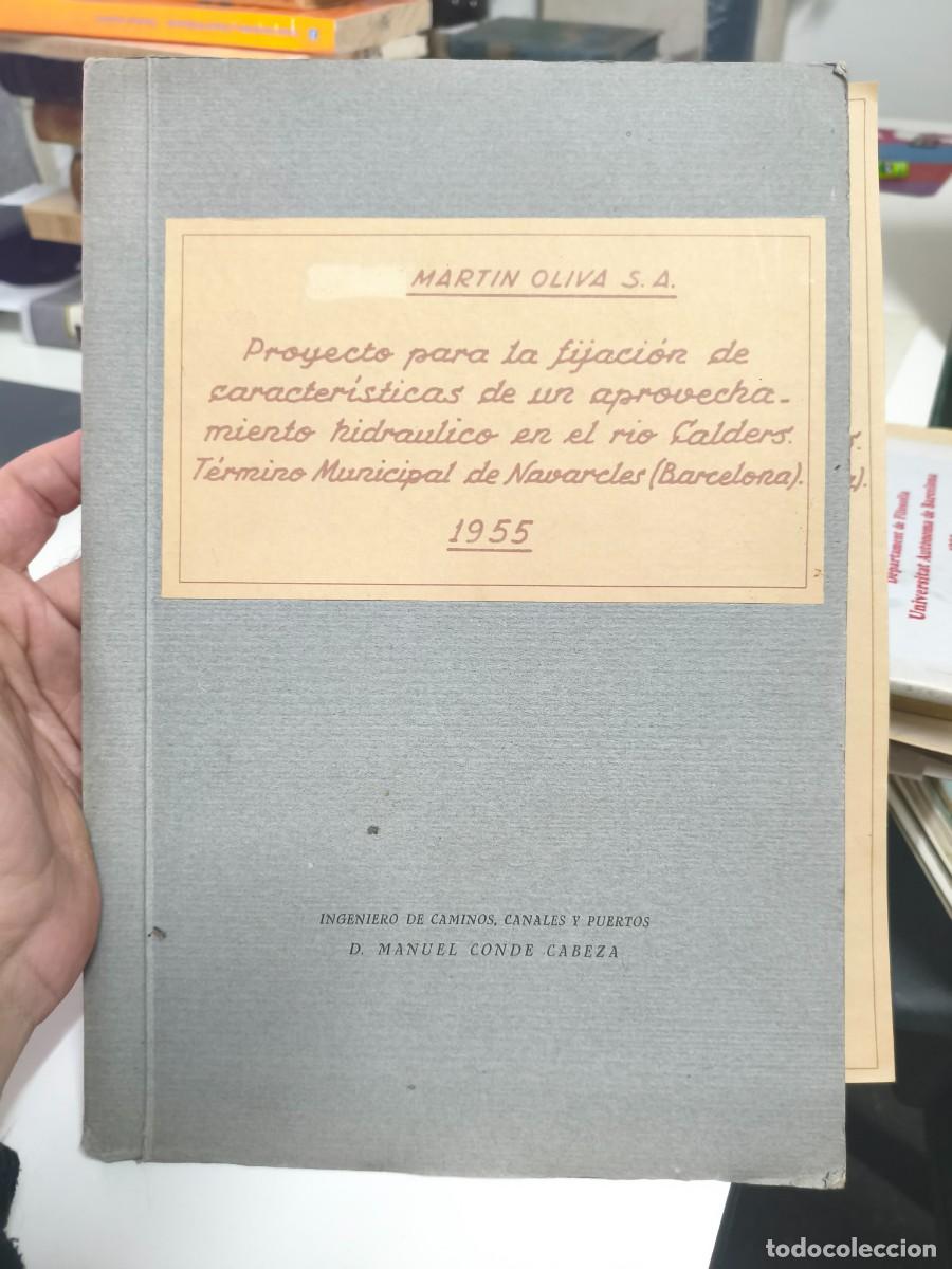 Gebrauchte B&uuml;cher: Proyecto aprovechamiento hidraulico rio Calders. Navarcles Barcelona. 1955.