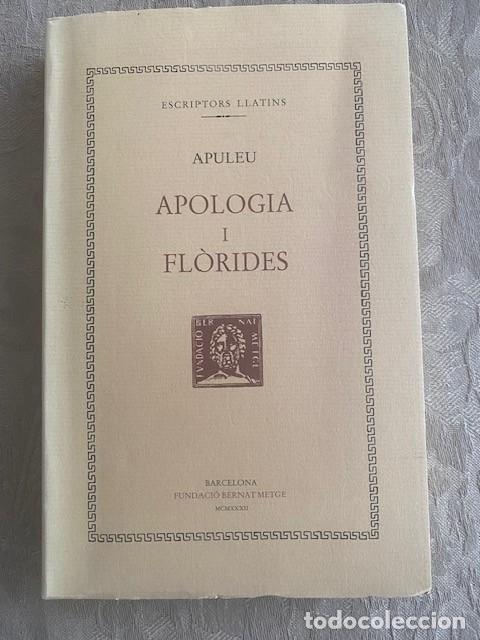 Libros de segunda mano: Apologia i Fl&ograve;rides. Apuleu. - Foto 1