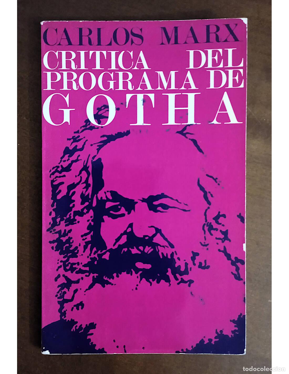 Libros de segunda mano: CR&Iacute;TICA DEL PROGRAMA DE GOTHA. MARX, Karl. Ricardo Aguilera Editor. 1968. - Foto 1