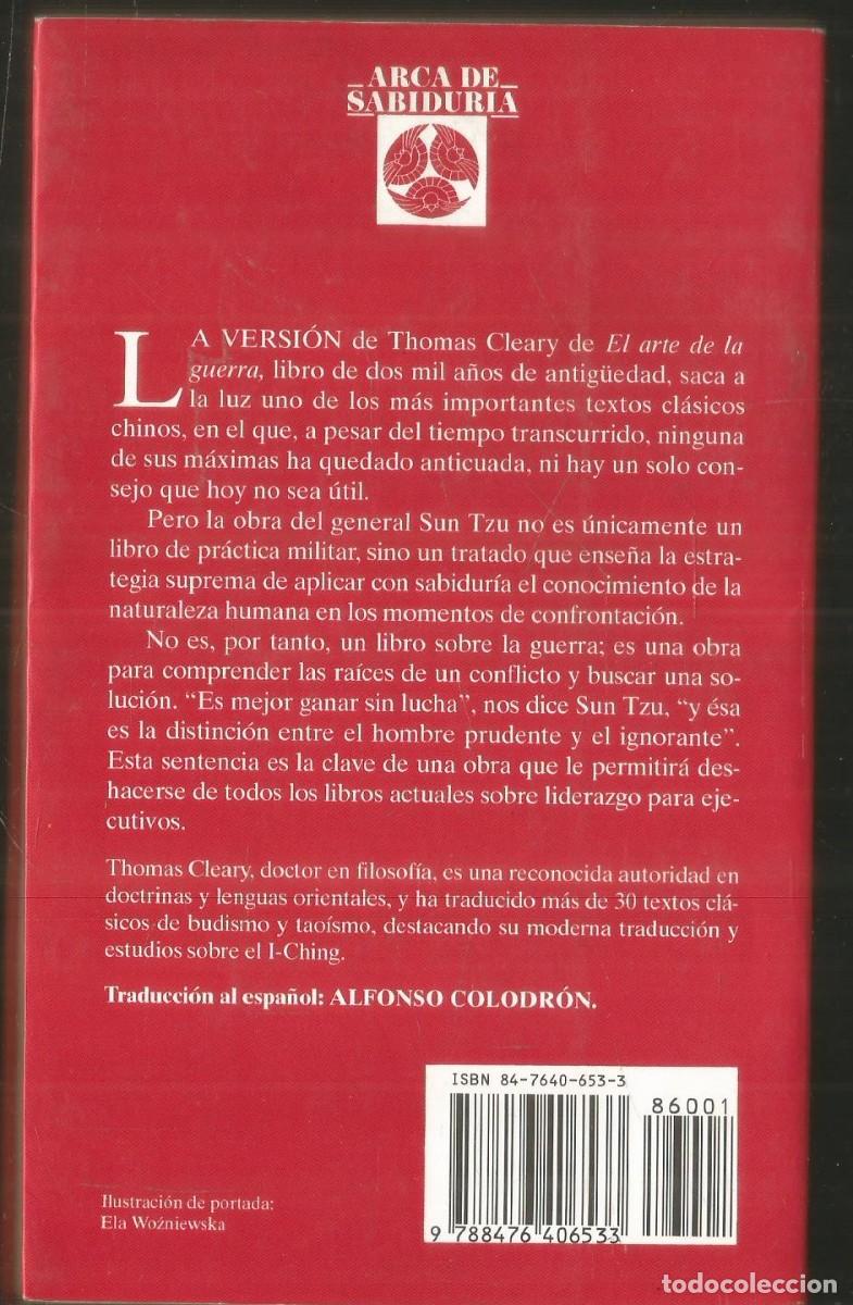 Libros de segunda mano: SUN TZU. EL ARTE DE LA GUERRA. VERSION DE THOMAS CLEARY. EDAF - Foto 2