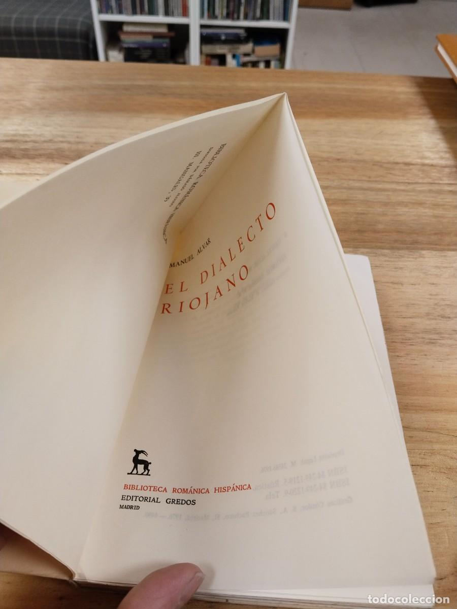 Libros de segunda mano: El Dialecto Riojano - Manuel Alvar - Foto 4