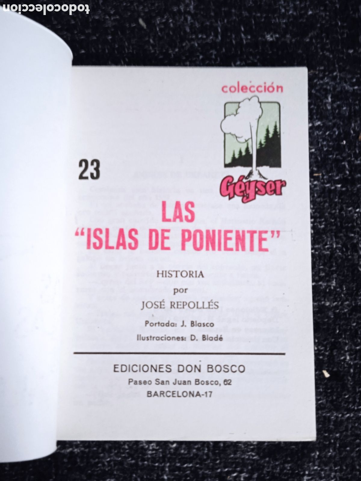 Libros de segunda mano: LAS ISLAS DE PONIENTE / Jos&eacute; Repoll&eacute;s -COLECCION GEYSER - Foto 2