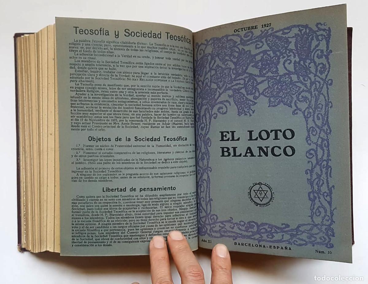 Libros de segunda mano: El Loto Blanco, 12 n&uacute;meros a&ntilde;o 1927 - Foto 1