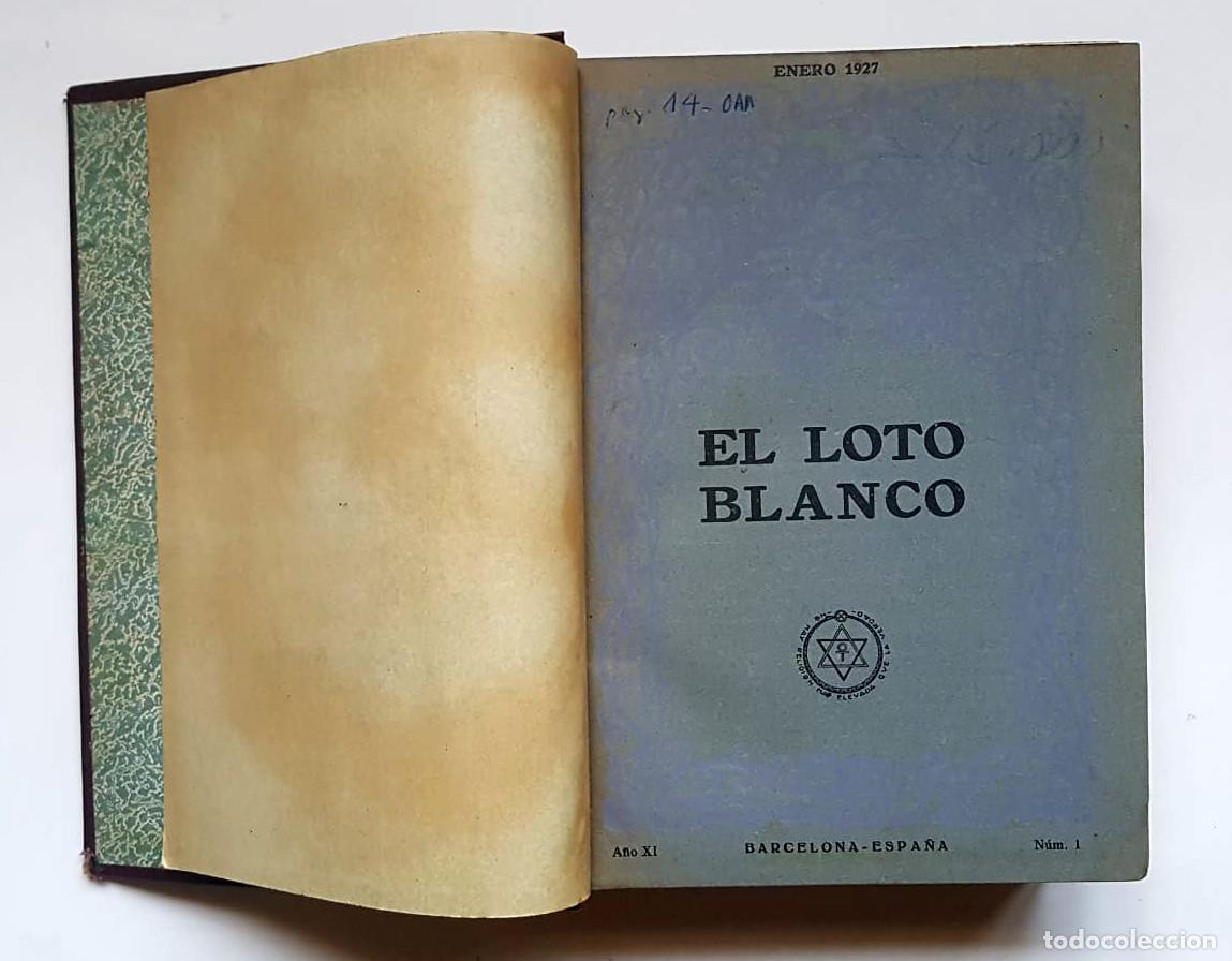 Libros de segunda mano: El Loto Blanco, 12 n&uacute;meros a&ntilde;o 1927 - Foto 5