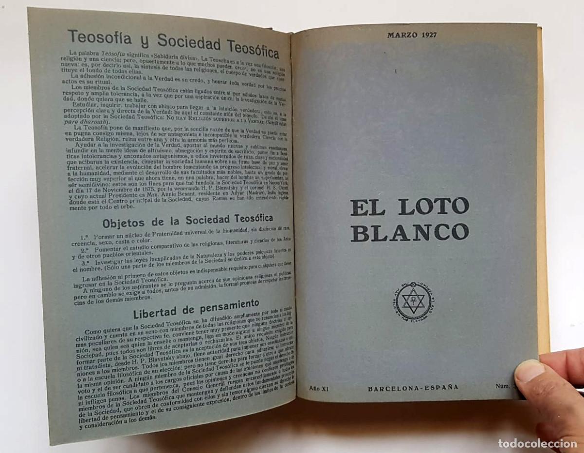 Libros de segunda mano: El Loto Blanco, 12 n&uacute;meros a&ntilde;o 1927 - Foto 10