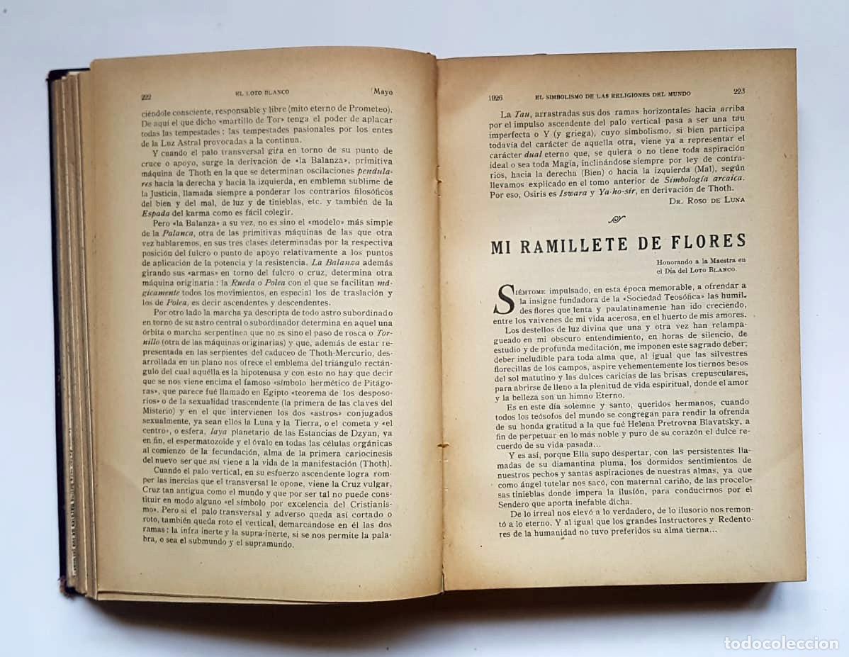 Libros de segunda mano: El Loto Blanco, 12 n&uacute;meros a&ntilde;o 1927 - Foto 13