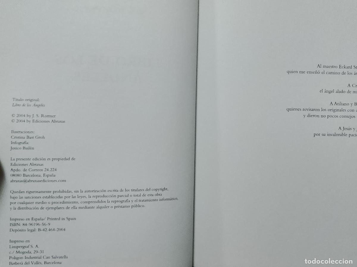 Libros de segunda mano: J.S. Rottner: Libro de los &Aacute;ngeles (Ediciones Abraxas. 2004) - Foto 3