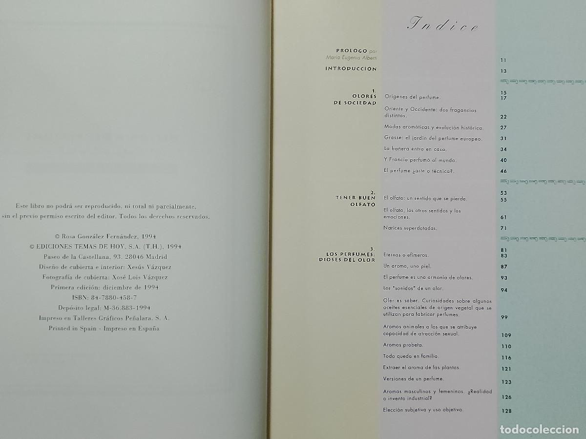 Libros de segunda mano: Rosa Gonz&aacute;lez: Historia del perfume (Ediciones Temas de Hoy. 1994) - Foto 3