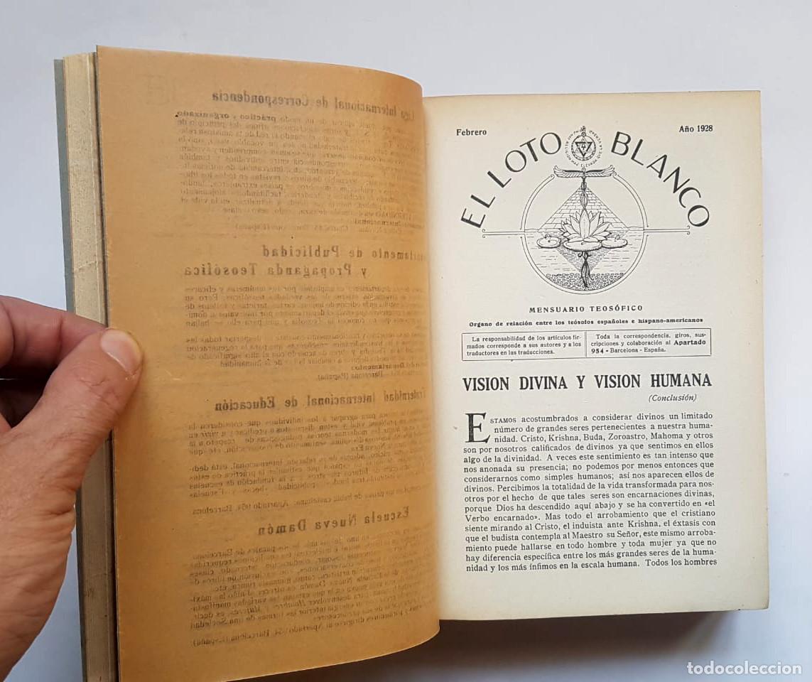 Libros de segunda mano: El Loto Blanco, 12 n&uacute;meros a&ntilde;o 1928 - Foto 8