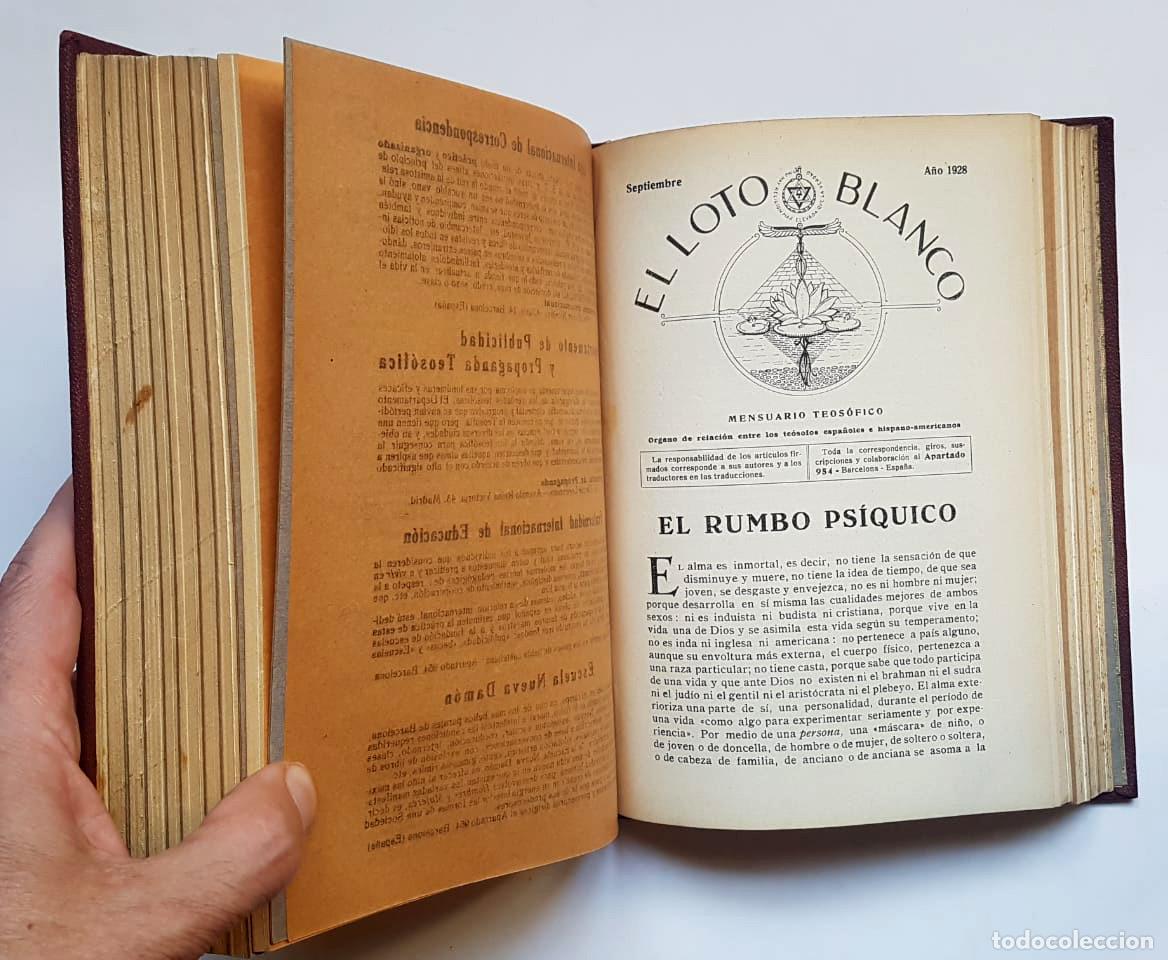 Libros de segunda mano: El Loto Blanco, 12 n&uacute;meros a&ntilde;o 1928 - Foto 14