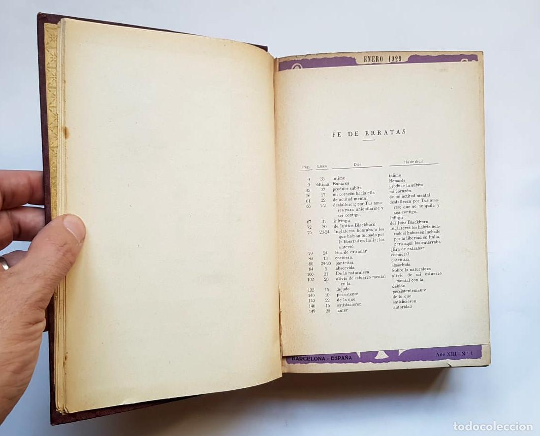 Libros de segunda mano: El Loto Blanco, 12 n&uacute;meros a&ntilde;o 1929 - Foto 6