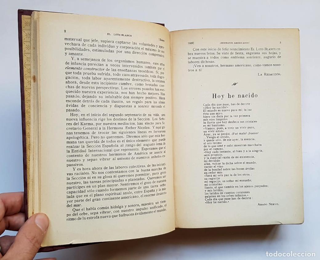Libros de segunda mano: El Loto Blanco, 12 n&uacute;meros a&ntilde;o 1929 - Foto 9