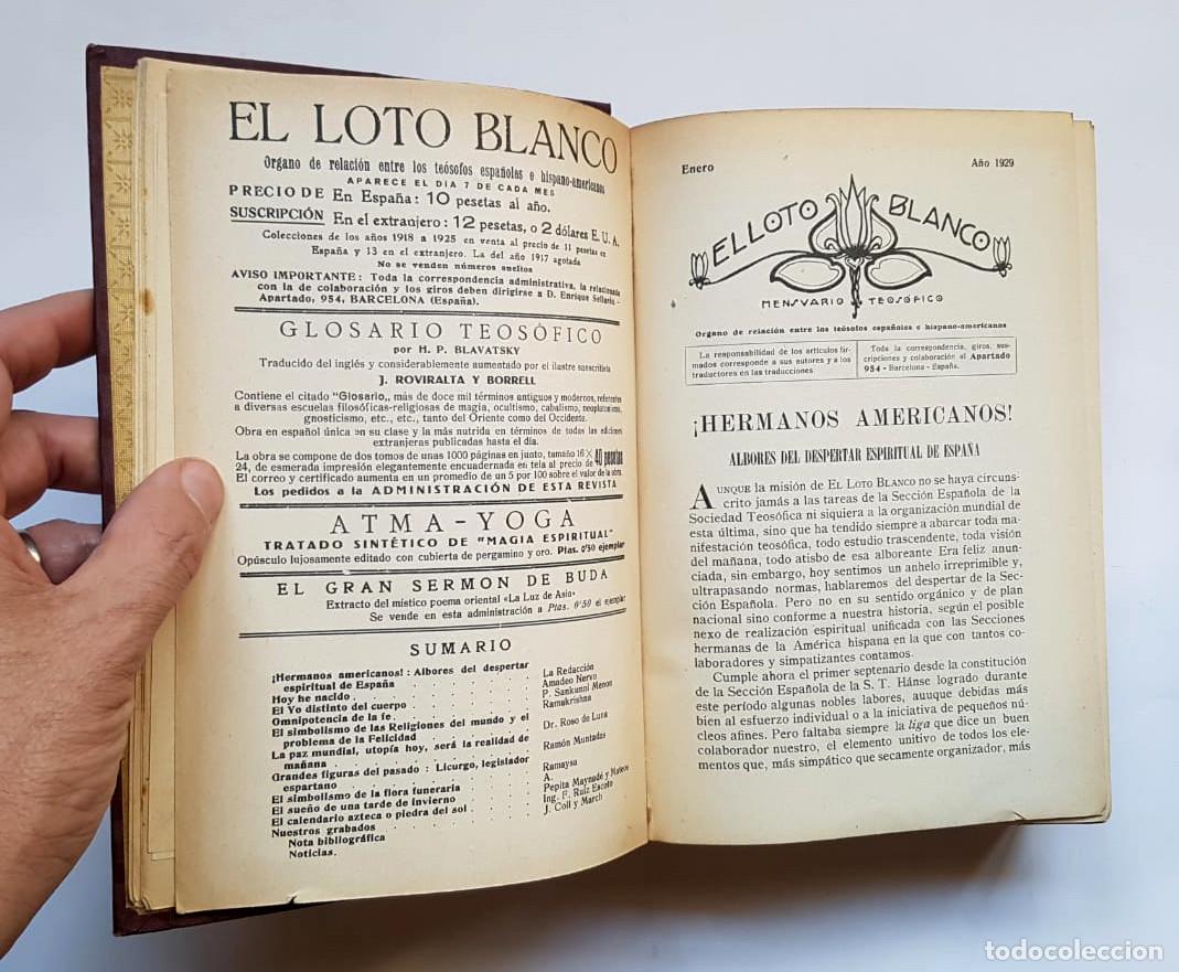 Libros de segunda mano: El Loto Blanco, 12 n&uacute;meros a&ntilde;o 1929 - Foto 10