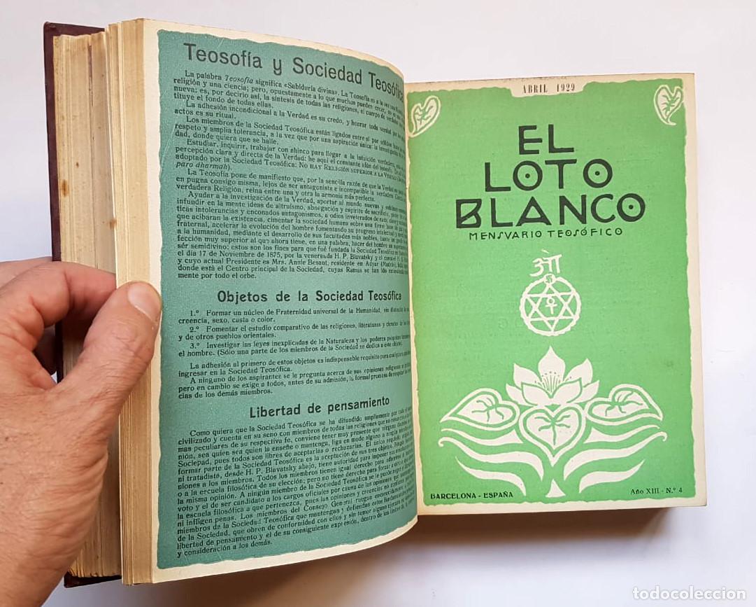 Libros de segunda mano: El Loto Blanco, 12 n&uacute;meros a&ntilde;o 1929 - Foto 11