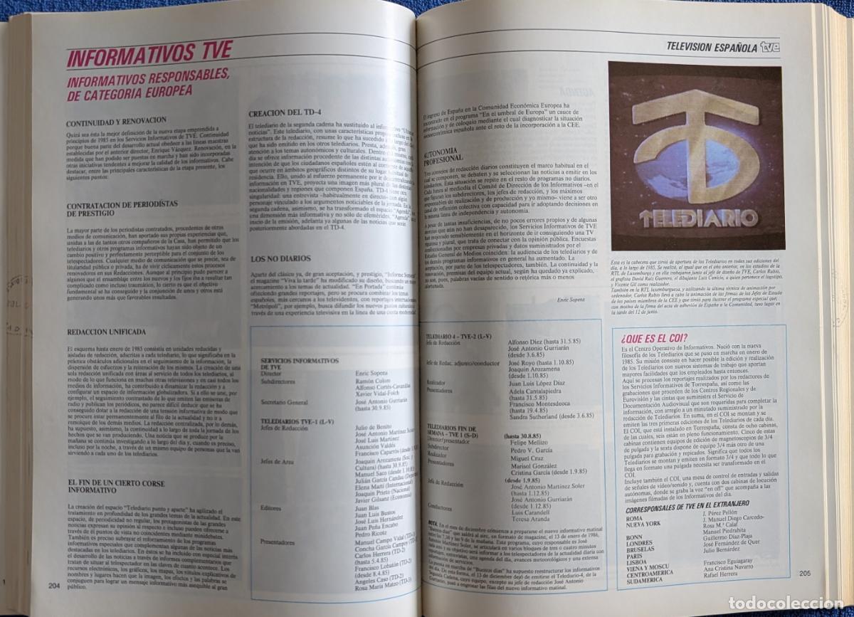 Libros de segunda mano: El Anuario - RTVE (1986) - Foto 6