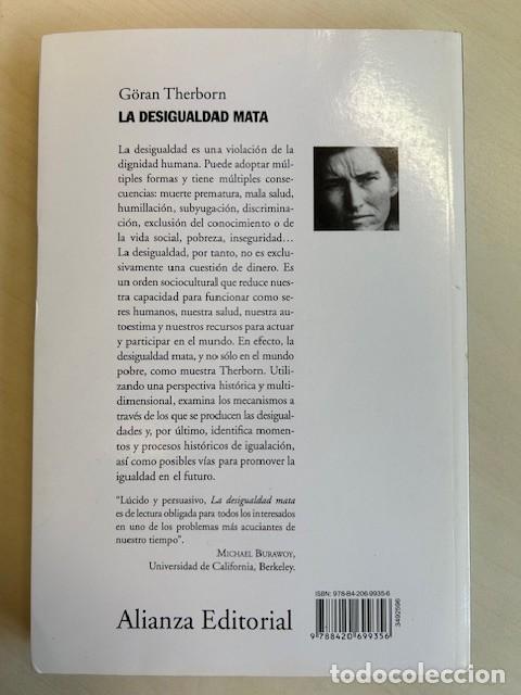 Libros de segunda mano: La desigualdad mata -Goran Therborn- - Foto 2