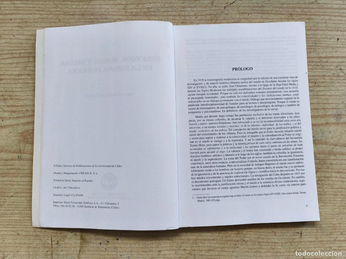 Libros de segunda mano: Demonios, Magos Y Brujas En La Espa&ntilde;a Moderna - 1999 - UCA - Foto 3