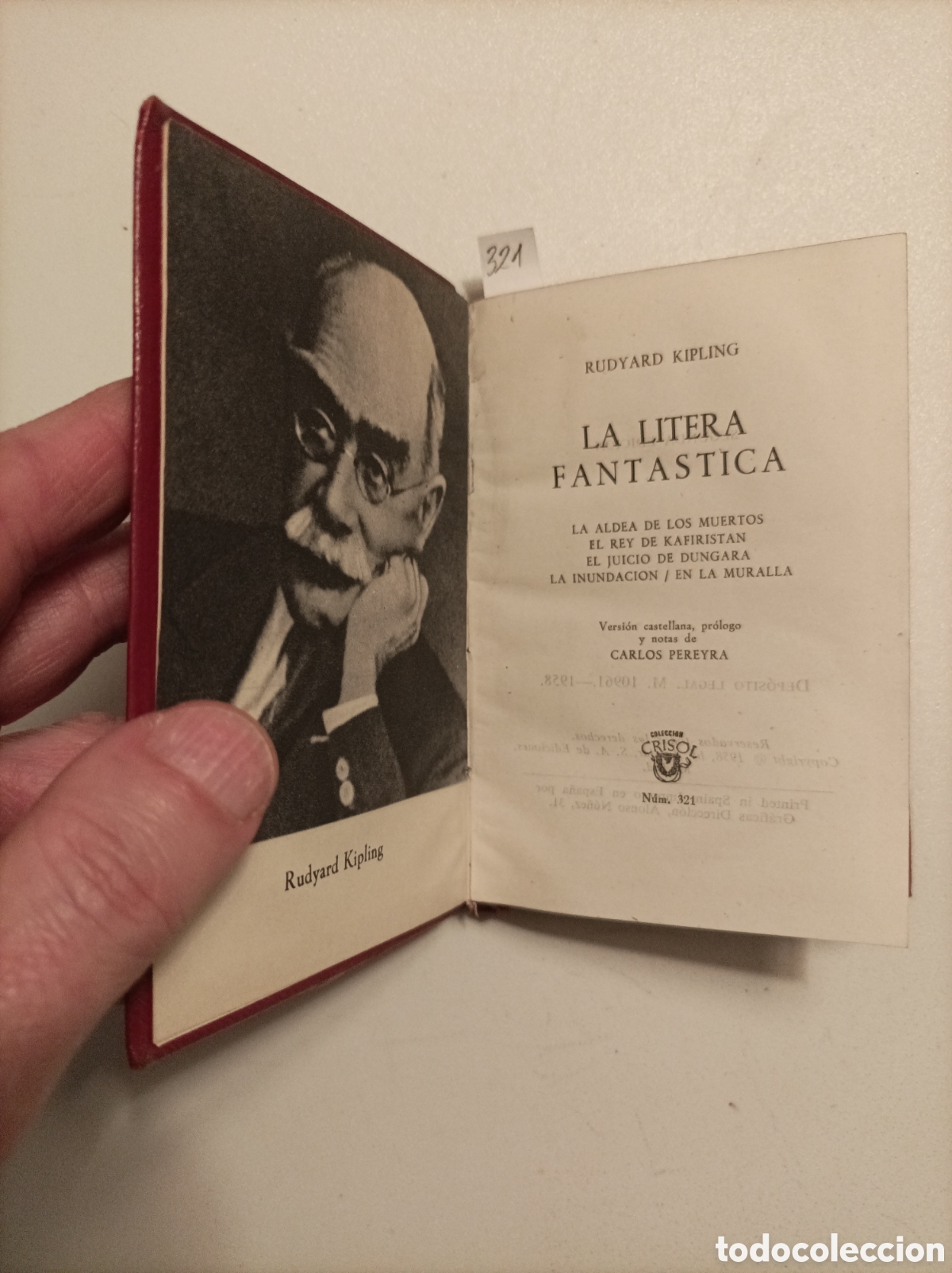 Libros de segunda mano: Crisol 321, Kipling, La litera fant&aacute;stica, Aguilar - Foto 3