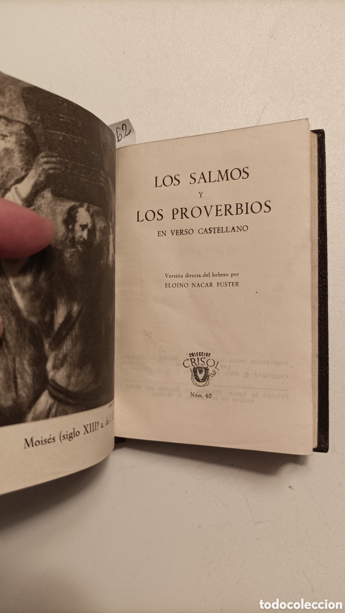 Libros de segunda mano: Crisol 62, Salmos y Proverbios, Aguilar - Foto 3