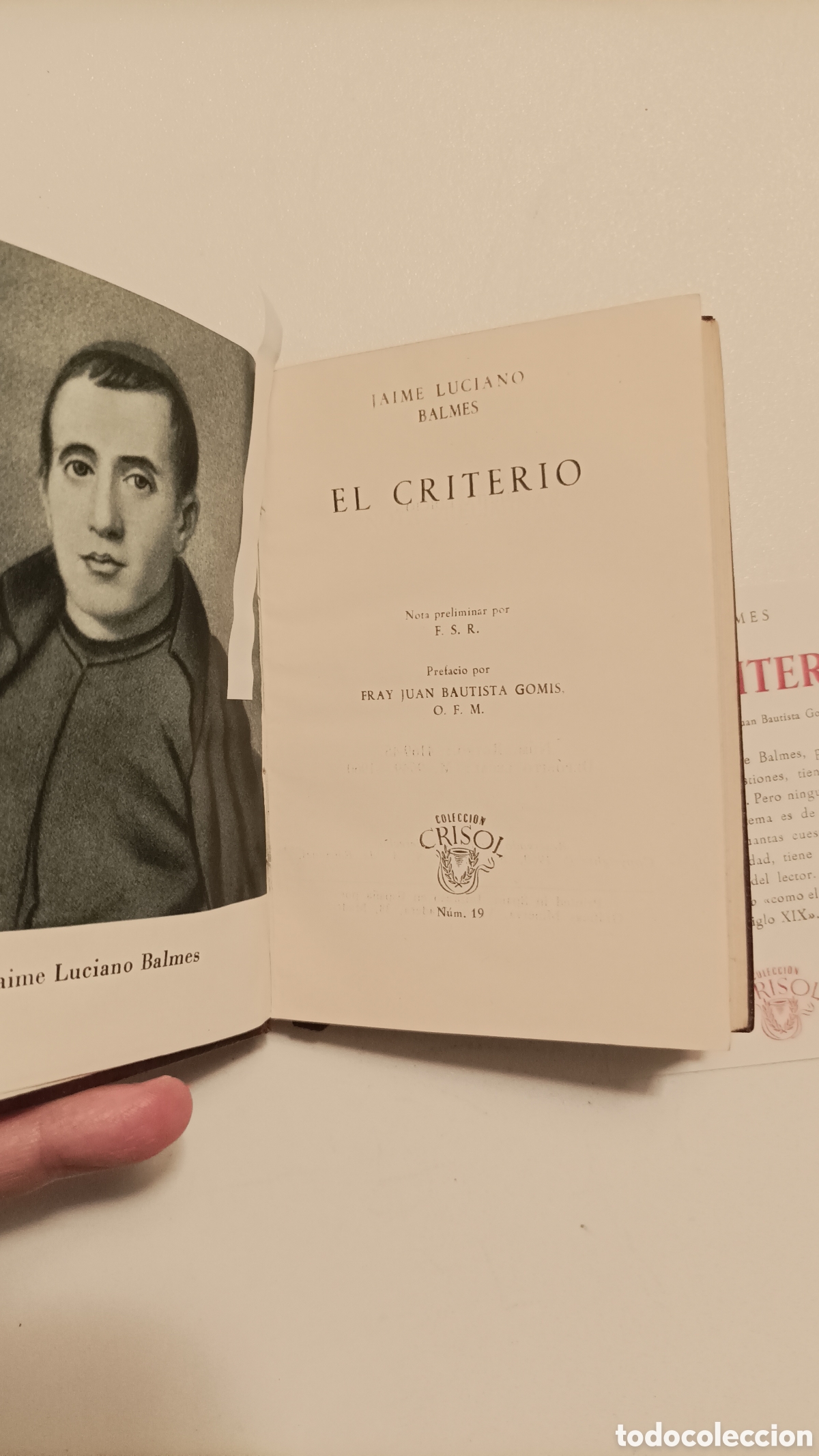 Libros de segunda mano: Crisol 19, Balmes, El criterio, Aguilar - Foto 3