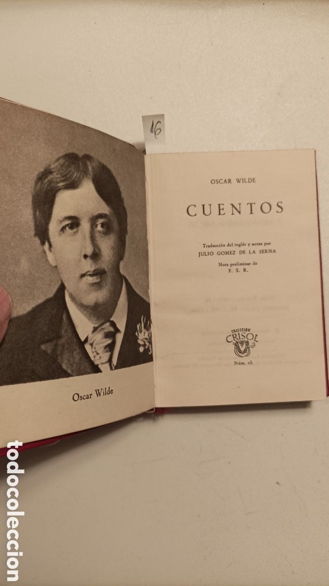 Libros de segunda mano: Crisol 16, Wilde, Cuentos, Aguilar - Foto 3