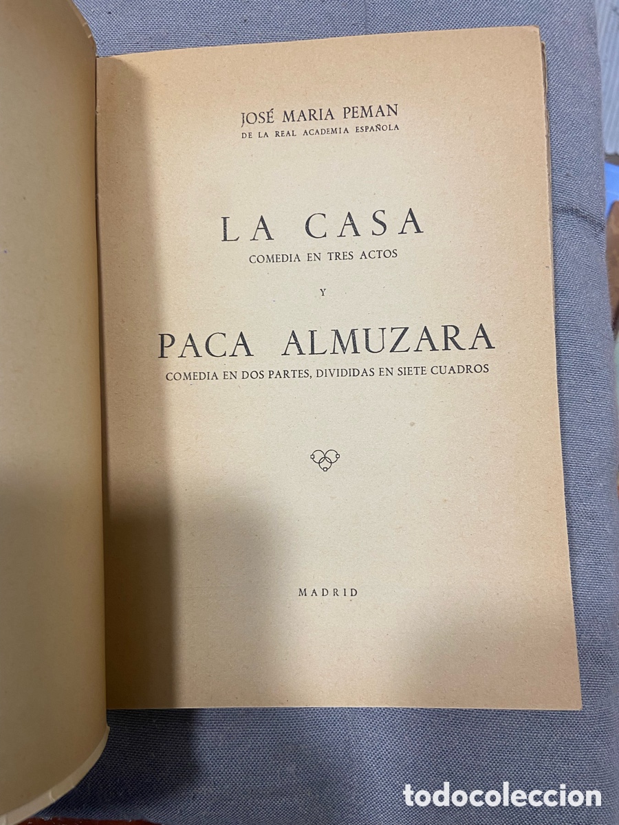 Libros de segunda mano: La casa : comedia en tres actos , y Paca Almuzara - Foto 3