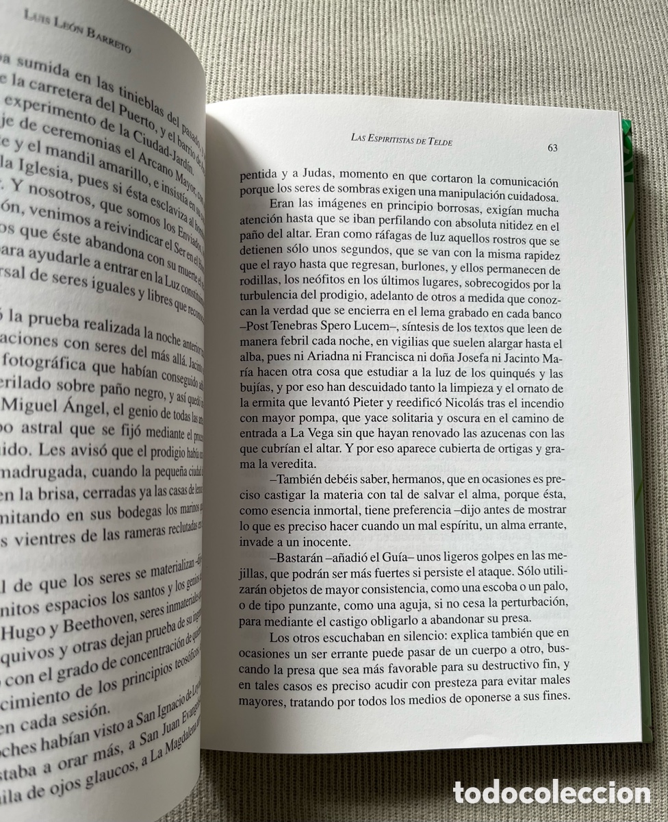 Libros de segunda mano: Libro Las espiritistas de Telde - Luis Le&oacute;n Barreto - Foto 6