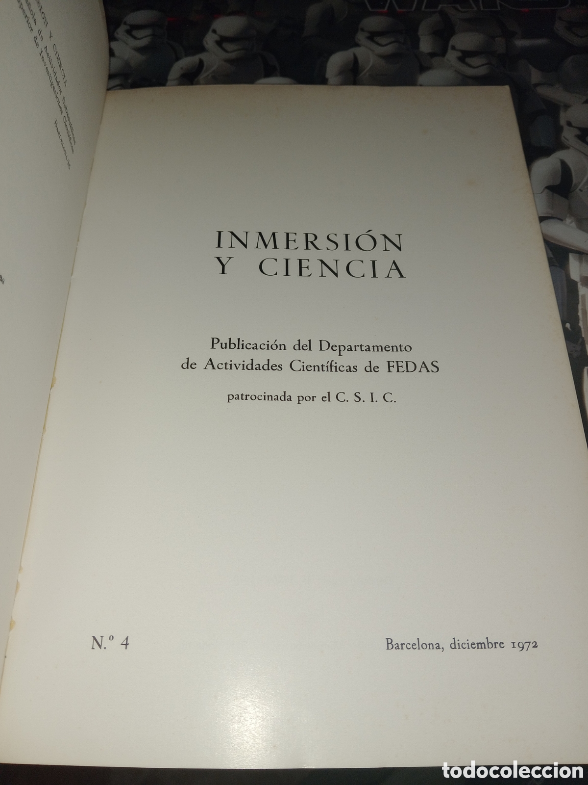 Libros de segunda mano: Inmersi&oacute;n y ciencia n&uacute;mero 4 - Foto 2